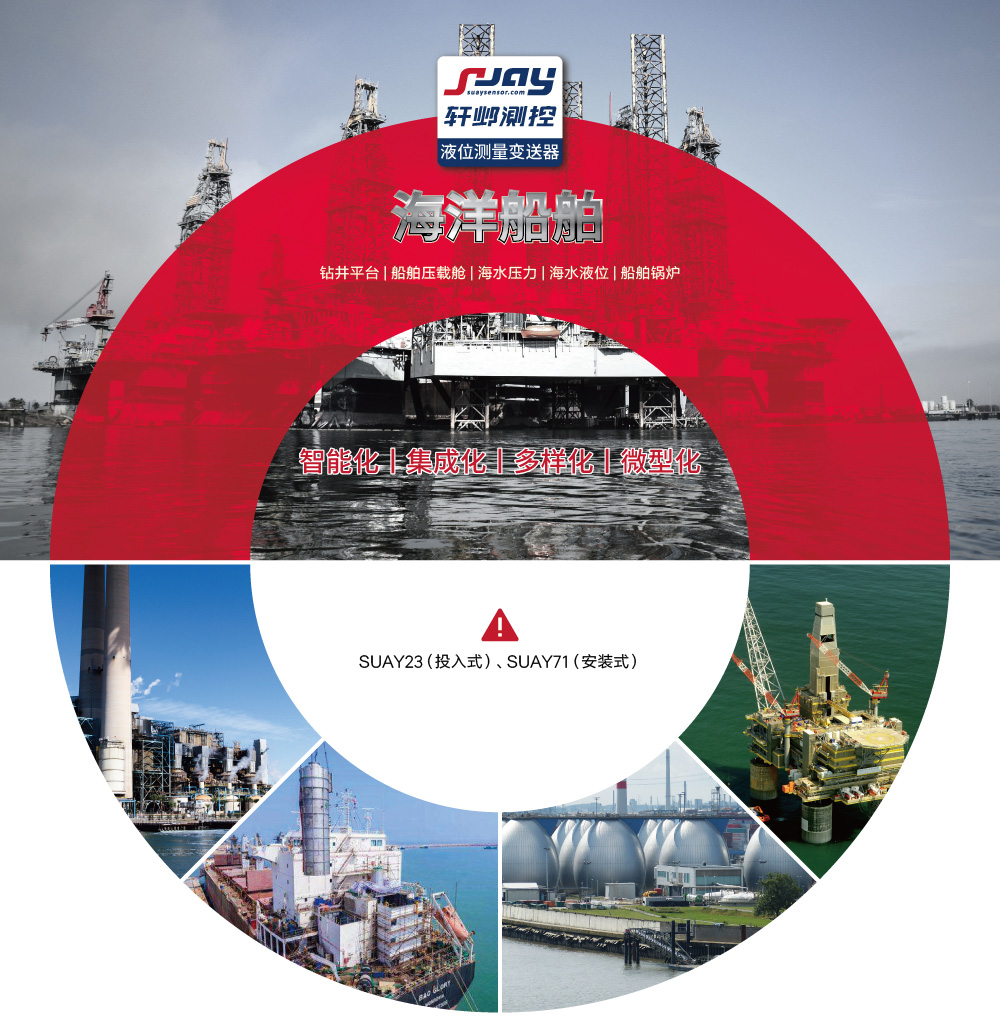 海洋船舶（鉆井平臺、船舶壓載艙、海水壓力、海水液位、船舶鍋爐